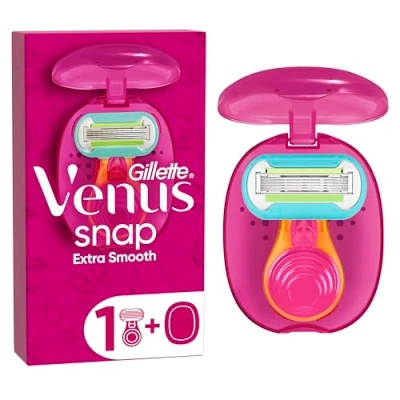Abbildung von Gillette Venus Extra Smooth Snap Rasierer Damen, Damenrasierer + 1 Rasierklinge