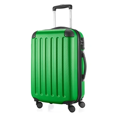 Abbildung von HAUPTSTADTKOFFER SPREE Handgepäck Hartschalen Koffer Trolley Rollkoffer Reisekoffer, 4 Doppel Rollen, 55 cm, 42 L, Grün