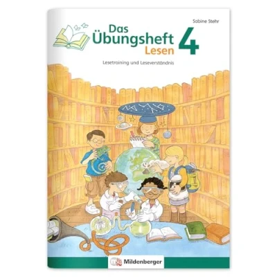 Abbildung von Das Übungsheft Lesen 4: Lesetraining und Leseverständnis Lernheft für 4. Klasse Deutsch, Lesekompetenz trainieren in der Grundschule, inkl. Lösungsheft Sticker