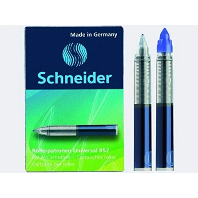 Abbildung von Schneider Universal Rollerpatrone 852 (185203, Strichbreite M, löschbar, 5 er Schachtel) Königsblau