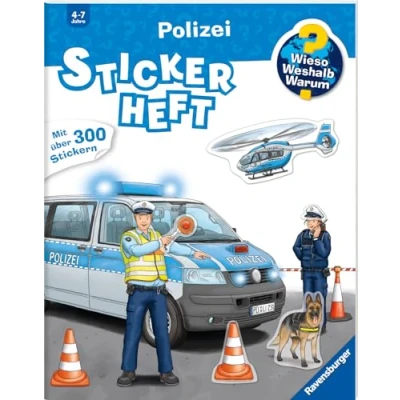 Abbildung von Wieso? Weshalb? Warum? Stickerheft: Polizei: Mit über 300 Stickern