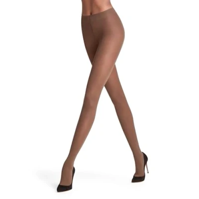 Abbildung von FALKE Damen Strumpfhose Matt Deluxe 30 DEN W TI transparent einfarbig 1 Stück, Braun (Espresso 5188), XL