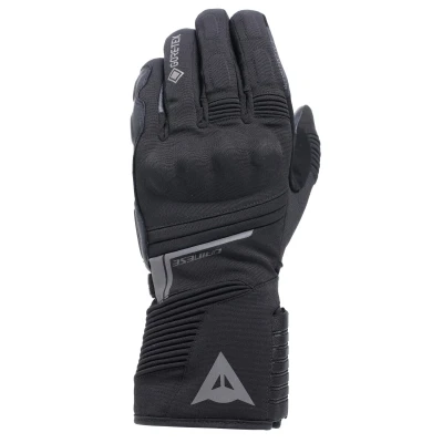 Abbildung von Dainese Funes Gore Tex® Gloves, Winter Motorradhandschuhe, gepolstert, rutschfest, Knöchelschutz, Touchscreen, Mann, Schwarz, S