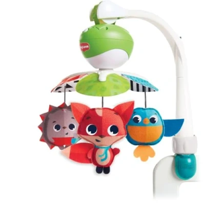 Abbildung von Tiny Love Take Along Mobile, 3 in 1 Musik Mobile Baby Elektrisch, 0+ Monate, Babybett, mit Musik, Verbindungsstücken, 5 Melodien, 30 Minuten Kontinuierliche Meadow Days