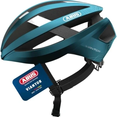 Abbildung von ABUS 78161 Fahrradhelm, Blau (Steel Blue), M (52 58 cm)