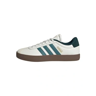 Abbildung von adidas Vl Court 3.0 Shoes Herren Schuhe, Core White Preloved Teal Aurora Ivy, 40 2/3 EU