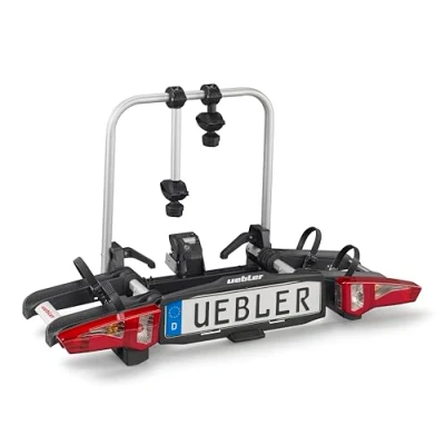 Abbildung von Uebler AHK I21 15900 Fahrradträger mit klappbarem Aufsatz, 60, für 2 Fahrräder, Schwarz