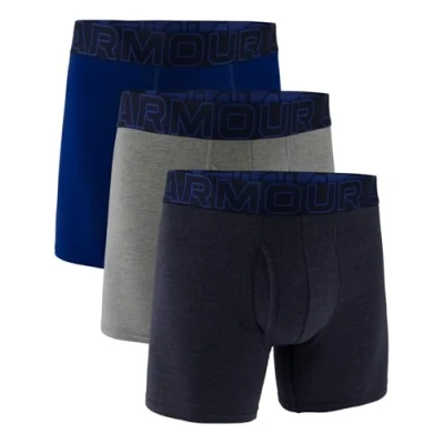 Abbildung von Under Armour Underwear Performance Solid 3 PACK Boxerbriefs, Herren, Größe: Large, Midnight/navy/heather