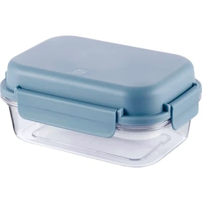 Abbildung von Zwilling Lunchtime Lunchbox, Brotdose mit Fächern und Kühlakku, auslaufsichere Bento Box, für Schule, Arbeit, Picknick, Reisen, Camping, 21 cm x 15 cm, 1 l, blau