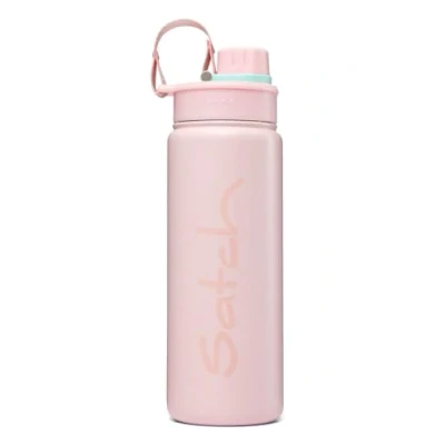Abbildung von satch Trinkflasche aus Edelstahl BPA frei 0,5l, Auslaufsicher und Kohlensäure geeignet, für Heiße Kalte Getränke Rosa