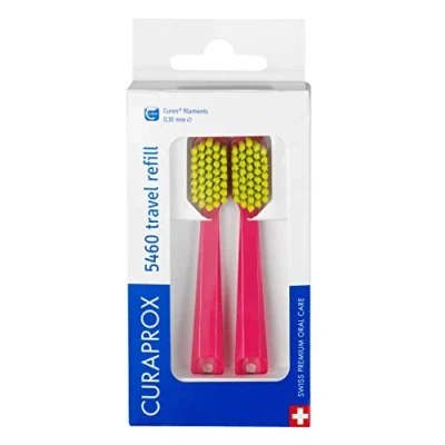 Abbildung von Curaprox CS 5460 Refill FOR Travel SET ZahnpflegeZubehör, Größe: One Size, Red
