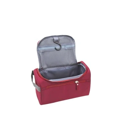 Abbildung von ONEGenug Kulturbeutel Reise Kulturtasche Herren &amp; Damen Kosmetiktasche Zum Aufhängen Waschtasche für Jungen Mädchen Dunkelrot