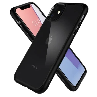 Abbildung von Spigen Ultra Hybrid Hülle Schwarz Apple iPhone 11