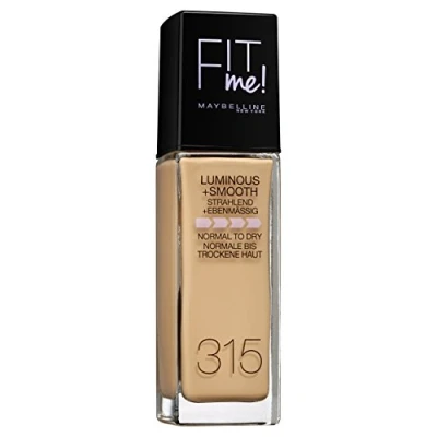 Abbildung von Maybelline New York Make Up, Fit Me! Foundation mit LSF18, Für makellose Haut, Alle Hauttypen, Nr. 315 Soft Honey, 30 ml