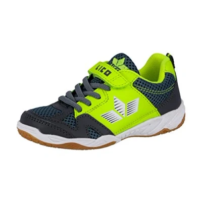 Abbildung von Lico Sport VS Unisex Kinder Hallenturnschuh, Anthrazit/ Lemon, 33 EU