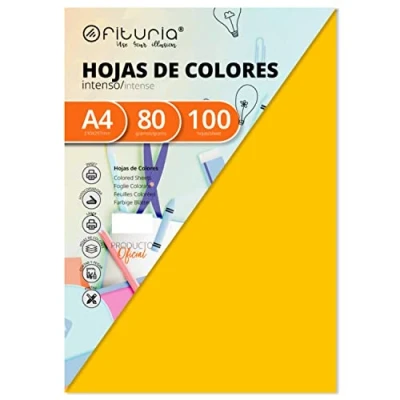 Abbildung von Pack 100 Blätter Farbe Gold Größe A4 80g