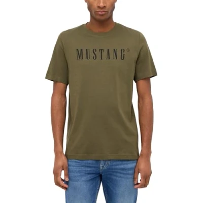 Abbildung von MUSTANG Herren T Shirt Austin Regular Fit S 3XL Weiss Schwarz Gün Beige Rot Grau Baumwolle, Größe:M, Farbe:Sea Turtle 6529