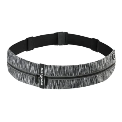 Abbildung von MOCOCITO Laufgürtel für Handy, Lauftasche, Hüfttasche Jogging, Sport Jogging Gürtel, Running Belt, Fitnessgürtel, Handytasche, Geeignet Mobiltelefone verschiedener(Horizontale Streifen Grau)
