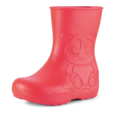 Abbildung von Ladeheid Gummistiefel Kinder EVA federleichte Regenschuhe für Jungen und Mädchen LA CA 10 (Korall, 24/25 EU)