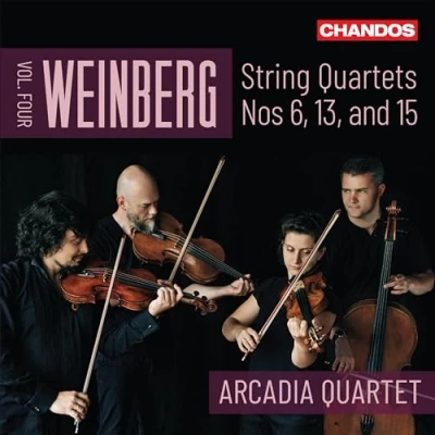 Abbildung von Weinberg: Streichquartette Nr. 6, 13, 15, Vol. 4