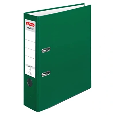 Abbildung von Herlitz 5480504 Ordner maX.file protect A4 (8 cm mit Einsteckrückenschild) grün