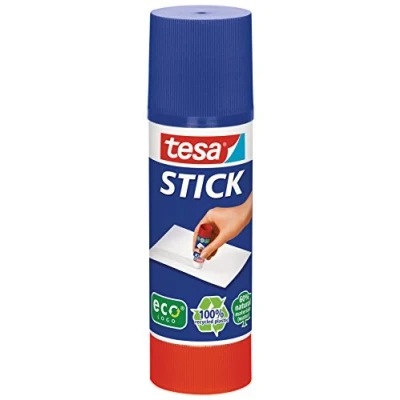 Abbildung von tesa Stick ecoLogo Geruchsneutraler Klebestift für Papier und Pappe Lösungsmittelfrei Umweltschonend 40 g
