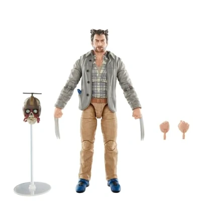 Abbildung von Marvel Legends Series Headpool mit Marvel’s Logan, Deadpool &amp; Wolverine Action Sammelfigur (Skala 15 cm) für Erwachsene