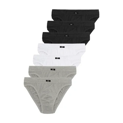 Abbildung von s.Oliver Change Daily: 7er Pack Klassische Slip Unterhosen in weiß, schwarz &amp; grau ultimativer Komfort für jeden Tag