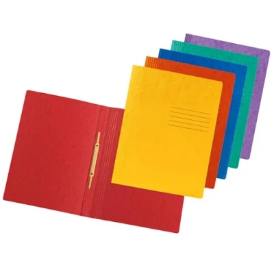 Abbildung von Original DINOR 6er Pack Schnellhefter. Made in Germany. Aus extra starkem Colorspan Karton für DIN A4 kaufmännische Heftung farbig sortiert Hefter ideal Büro und Schule