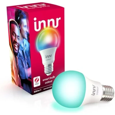 Abbildung von innr Zigbee E27 Smart Lampe, funktioniert mit Alexa und Hue* (Bridge erforderlich), White &amp; Color, 16 Millionen Farben, Glühbirne Dimmbar, Home 1 Pack