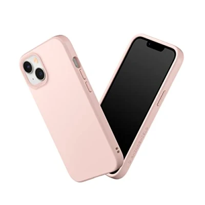 Abbildung von RhinoShield Case kompatibel mit [iPhone 14/13] SolidSuit Stoßdämpfende &amp; schlanke Schutzhülle Premium Finish 3.5 Meter Fallschutz Samtrosa