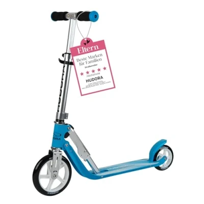 Abbildung von HUDORA Little BigWheel Scooter Sicherer Aluminium Roller für Kinder ab 3 Jahren Höhenverstellbarer &amp; zusammenklappbarer Cityroller bis zu 100kg Stabiler Tretroller mit großen Reifen