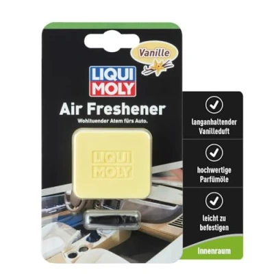 Abbildung von LIQUI MOLY Air Freshener Vanille, Art. Nr. 21830 I 1x Auto Duft Innenraum zur Befestigung am Lüftungsgitter Lufterfrischer mit hochwertigen Parfümölen und langanhaltendendem Vanille