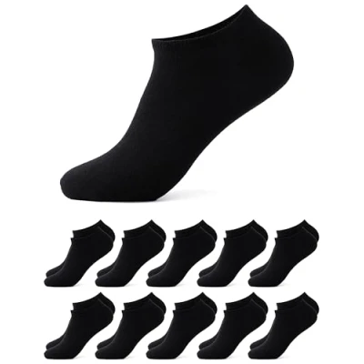 Abbildung von Occulto Herren Basic Sneaker Socken 10 20er Pack (Modell: Alex) X Schwarz 39 42