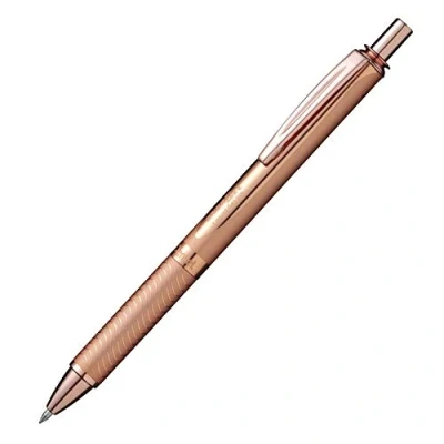 Abbildung von Pentel BL407PG A EnerGel Sterling Liquid Gel Tintenroller, Gehäuse Roségold, Strichstärke 0.35 mm, Kugeldurchmesser 0.7 Schreibfarbe Schwarz 1 Stück (1er Pack)