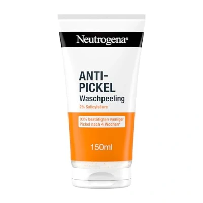 Abbildung von Neutrogena Anti Pickel Waschpeeling, Exfoliant nettoyant Boutons Puistjes Wash scrub, mit Salicylsäure für unreine Haut, ölfrei, 150ml