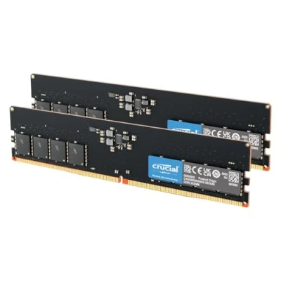 Abbildung von Crucial DDR5 RAM 32GB Kit (2x16GB) 5600MHz, PC Computer Arbeitsspeicher, Hochleistungs (auch 5200MHz / 4800MHz), CL46 CT2K16G56C46U5