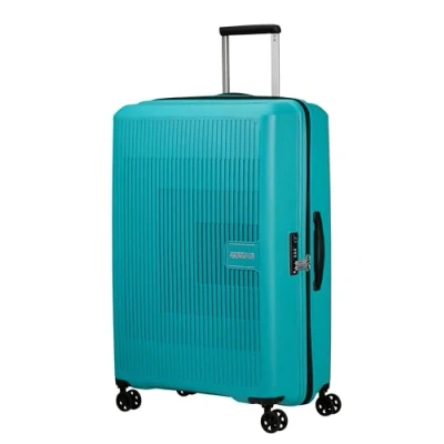 Abbildung von American Tourister Aerostep Spinner 77/28 Exp Tsa Turquoise Tonic Koffer mit 4 Rollen