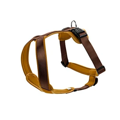 Abbildung von HUNTER NEOPREN Hundegeschirr, Nylon, gepolstert mit Neopren, L 73 94 cm, braun/caramel