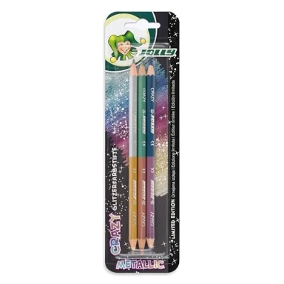Abbildung von Jolly Crazy Glitzerfarbstifte Duo 3er Packung