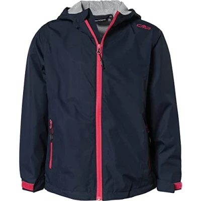 Abbildung von CMP Mädchen Aus Reißfestem Polyester Für Kinder Regenjacke, Schwarz Blau, 152 EU