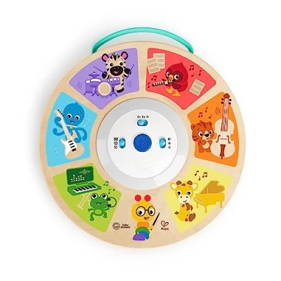 Abbildung von Baby Einstein, Hape, Cal&#039;s Smart Sounds Symphony Magic Touch Elektronisches Aktivitätsspielzeug aus Holz in 3 Sprachen(Englisch, Französisch und Spanisch),3 Modi, ab 6 Monaten