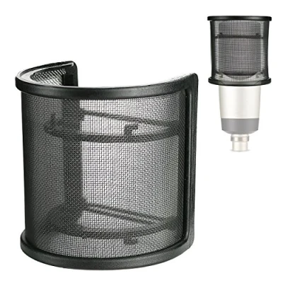 Abbildung von nt USB Popschutz Pop Filter Windschutz kompatibel mit HyperX QuadCast, AT2020, AT2035, Razer Siren, Rode nt1 a, usb, MXL 770 für kristallklaren Sound Schallschutz von YOUSHARES
