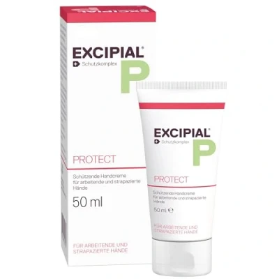 Abbildung von Excipial Beschützen Creme, 50 ml, Handcreme für sehr trockene hände, Sofortige Hilfe bei Hautirritationen Neurodermitis Medizinische Hautpflege