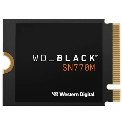 Abbildung von WD_BLACK SN770M 2 TB M.2 2230 NVMe SSD, für Handheld Spielkonsolen und kompatible Laptops mit PCIe Gen 4.0, bis zu 5.150 MB/s, TLC 3D NAND, Ideal Asus ROG Ally, Steam Deck, Microsoft Surface