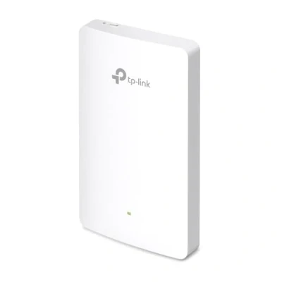 Abbildung von TP Link EAP615 Wall AX1800 Dual Band Wi Fi 6 Accesspoint, 4 Gigabit Ports, 802.3af/at PoE, Ein Anschluss unterstützt PoE OUT (max. 13 W), Omada SDN