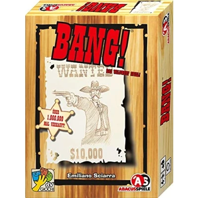 Abbildung von ABACUSSPIELE 69162 Bang! 4. Edition, Western Kartenspiel, Large, White, Red, Yellow, Black, Beige, Brown, Blue