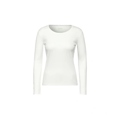 Abbildung von Cecil Langarmshirt, Damen, Größe: XXL, Weiß