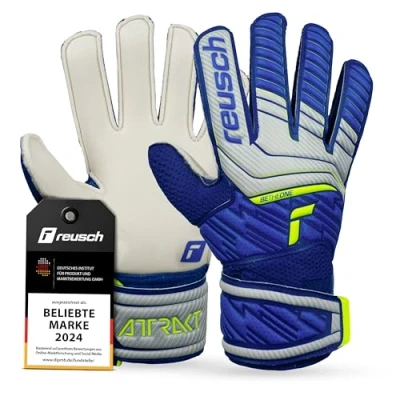 Abbildung von Reusch Unisex Torwarthandschuhe Attrakt Solid Junior vapor gray/deep blue 4