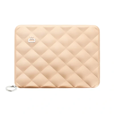 Abbildung von OGON Aluminium Geldbörse für Damen Lady Case Large RFID Schutz Bis zu 10 Karten, Reisepass, Münzen und Banknoten (Rose Gold)